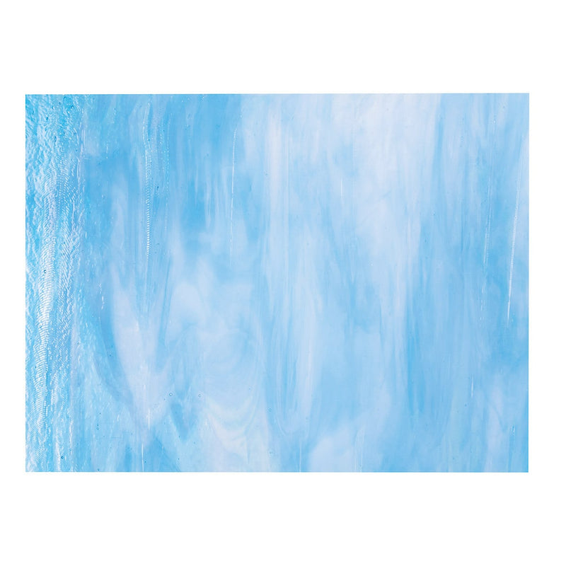 Clear, Turquoise Blue, White Streaky Bullseye Sheet 3116 3MM