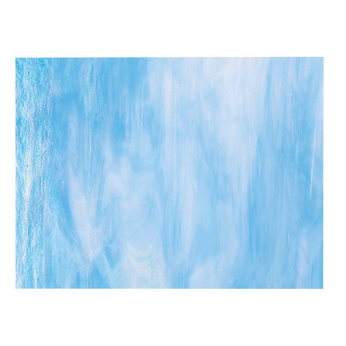 Clear, Turquoise Blue, White Streaky Bullseye Sheet 3116 3MM