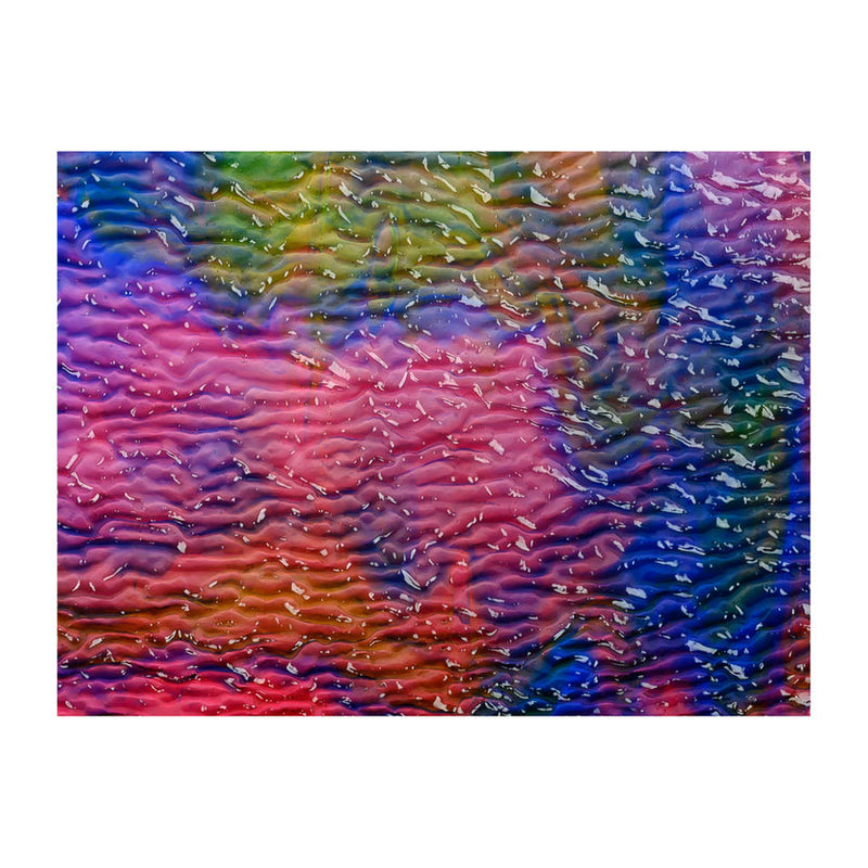 Cranberry, Royal Blue, Spring Green Color Mix Ripple Bullseye 3126 3mm Full Sheet