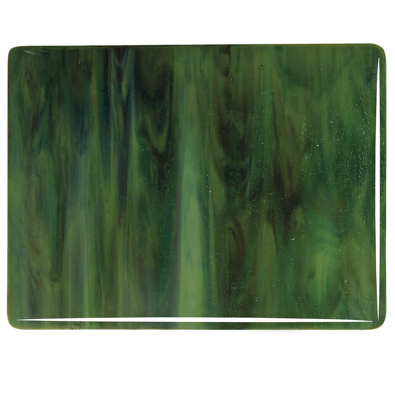 Olive Green Opal, Forest Green, Deep Brown Streaky Bullseye Sheet 3212 3MM