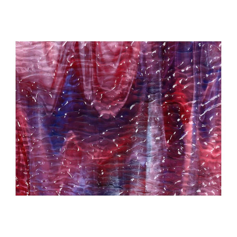 Cranberry Pink, Gold Purple, White Ripple Bullseye 3334 3mm Half Sheet