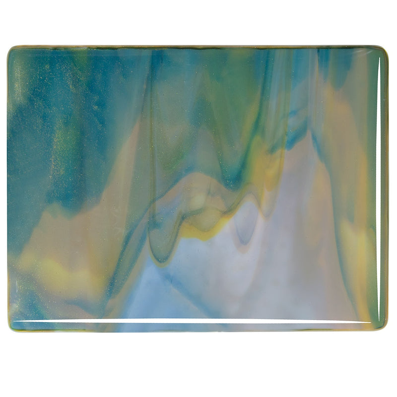 White, Deep Forest Green, Caramel Opal Streaky Bullseye Sheet 3501 3MM