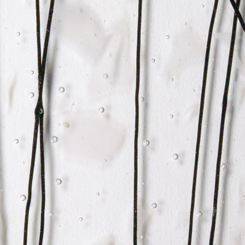White with Black Streamers on Clear Base Collage Bullseye Sheet 4118 3MM
