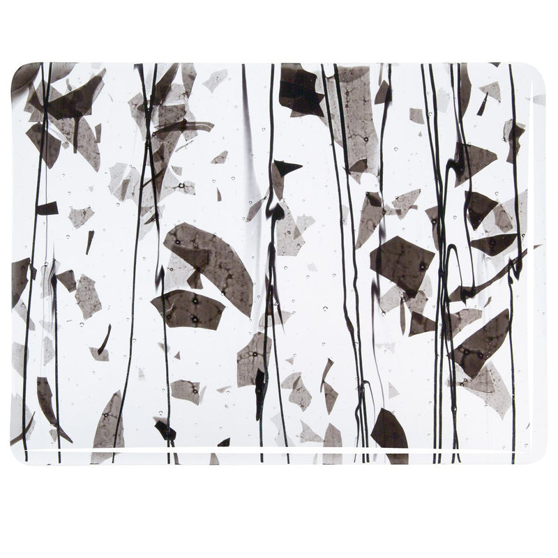 Black with Black Streamers on Clear Base Collage Bullseye Sheet 4136 3MM
