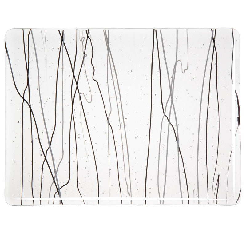 Black and White Streams on Clear Bullseye Sheet 4171 3MM