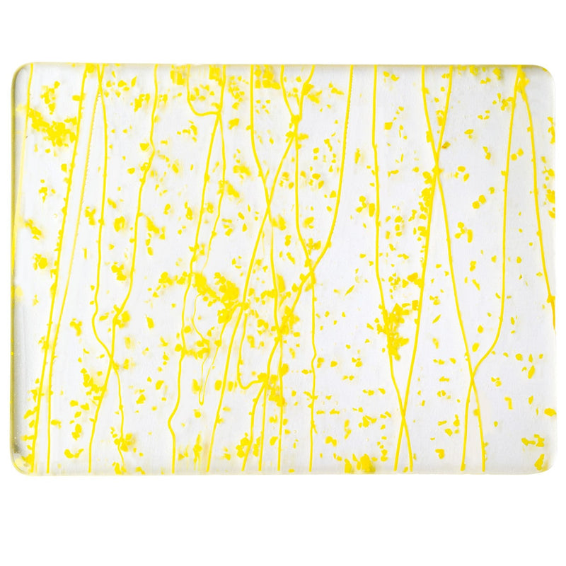 Canary Stringer Frit Collage Bullseye Sheet 4220 3MM