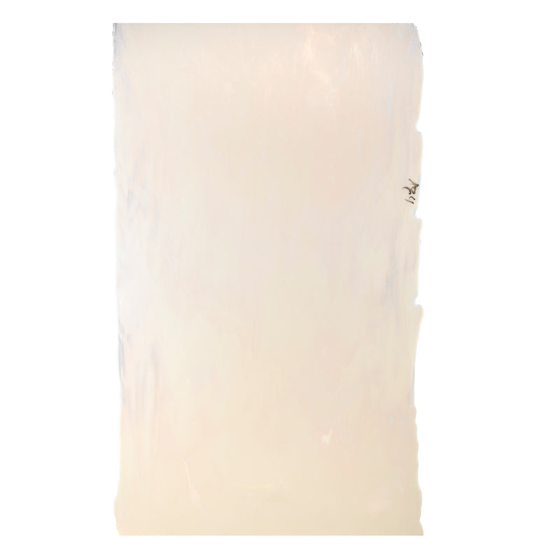 Bullseye Glascadia: Light Peach Cream, Coral Orange Tint Bullseye Sheet 610A 3MM