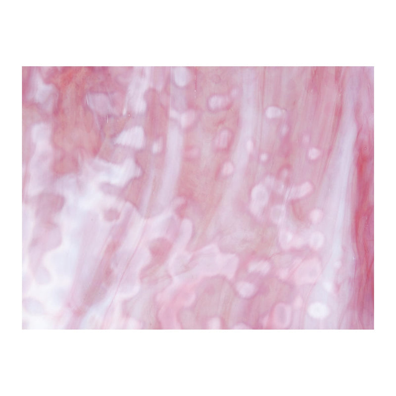 White, Gold Pink Mottle Mix Bullseye Sheet 6210 3MM