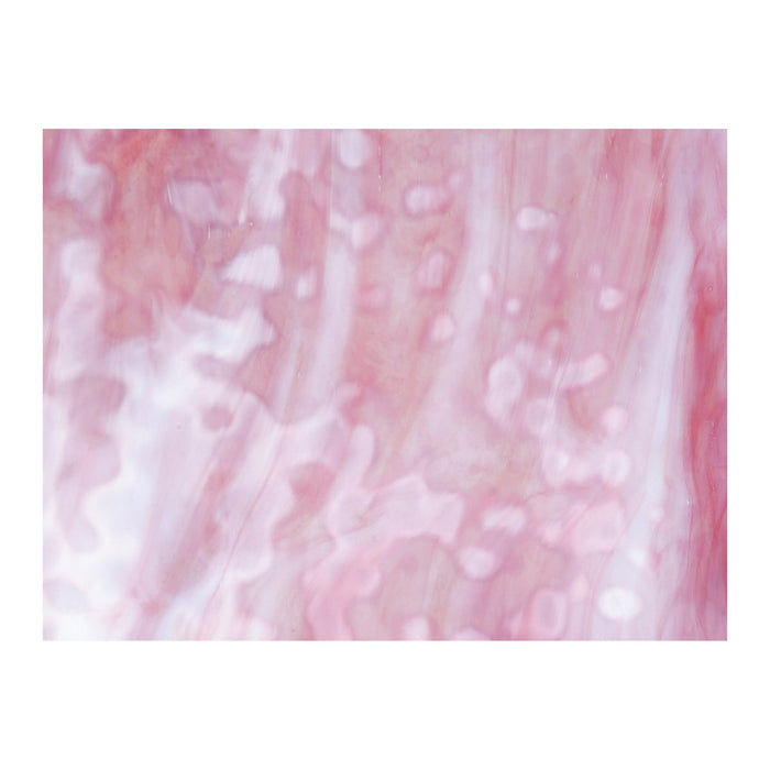 White, Gold Pink Mottle Mix Bullseye Sheet 6210 3MM