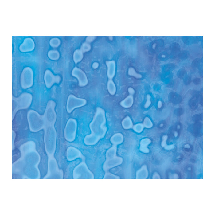 Light Blue, Cobalt Blue Mottle Mix Bullseye Sheet 6264 3MM