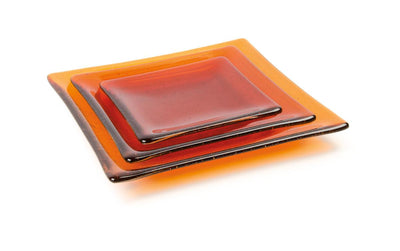 Square Nesting Plate 18cm Creative Ceramics Slumping Mould 8758