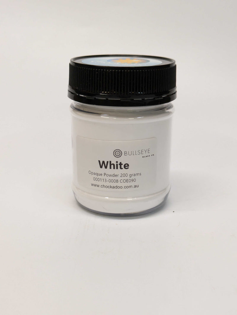 White Opaque Bullseye Frit 113
