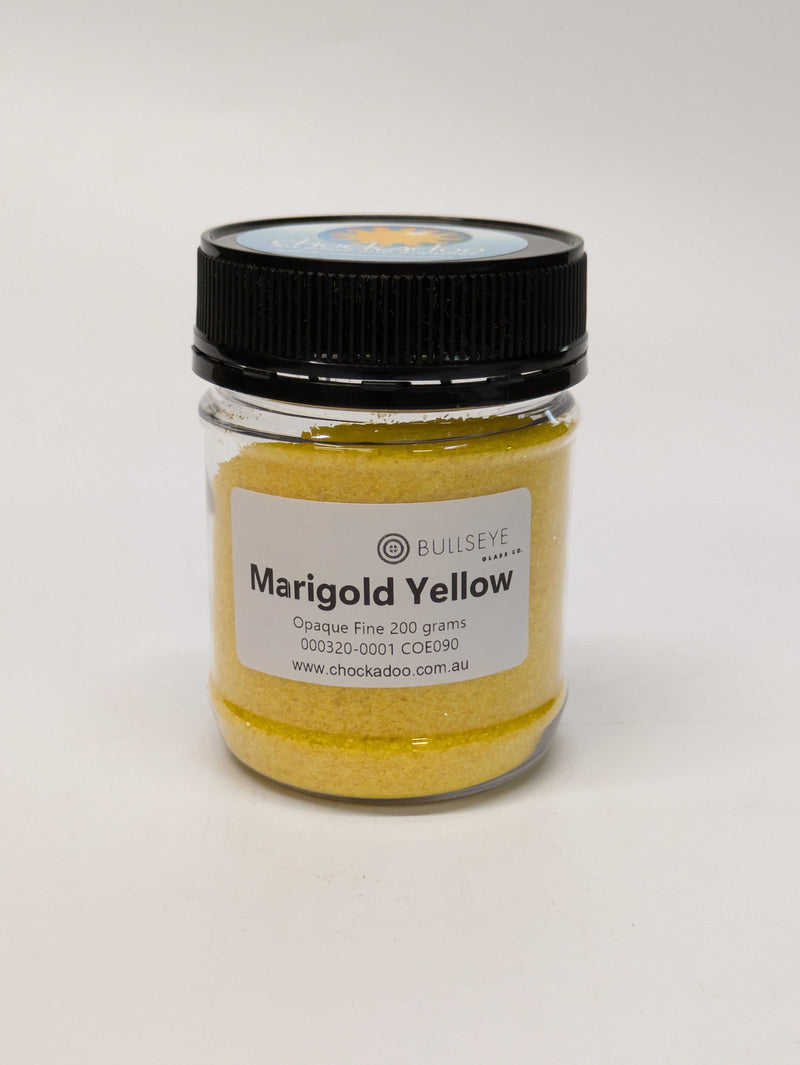 Marigold Yellow Striker Opaque Bullseye Frit 320