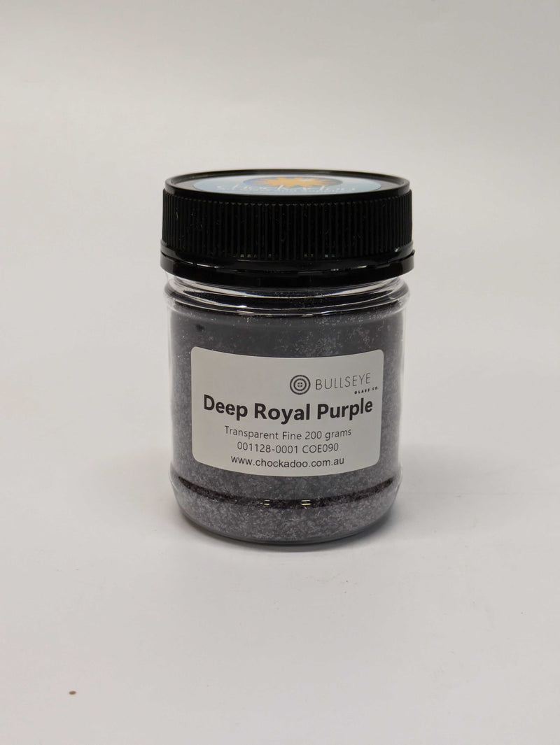 Deep Royal Purple Transparent Bullseye Frit 1128