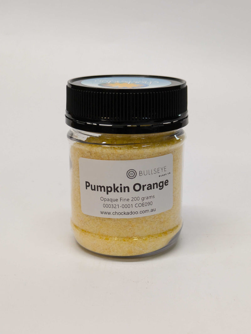Pumpkin Orange Striker Opaque Bullseye Fine Frit 321