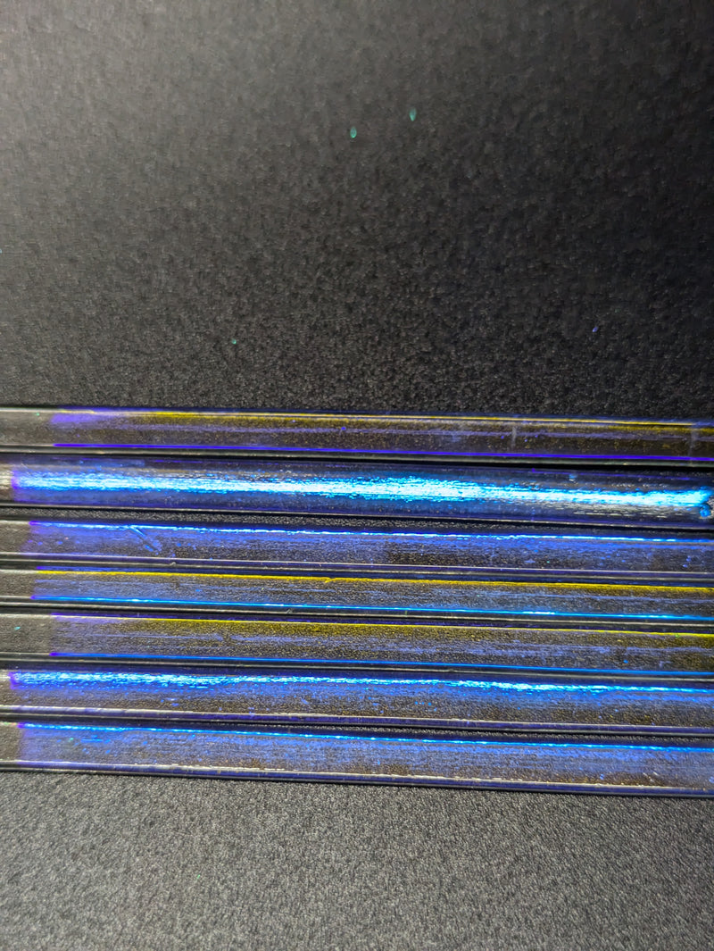 Dichroic Noodles on Clear COE104