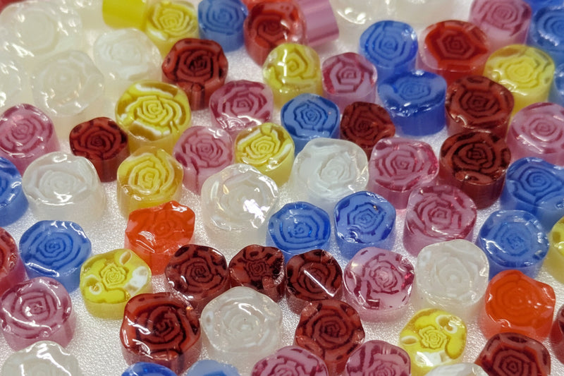 Roses Mixed Millefiori Murrine COE090