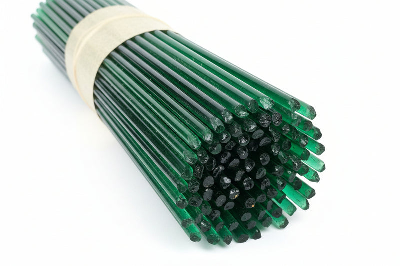 Dark Grass Green Opaque Vetrofond COE104 Rod GV0024