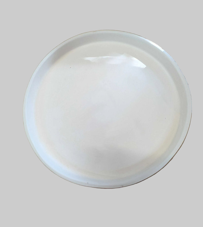 Patty Grey Large Round Dam CPI Glass Moulds GM126 Chipped
