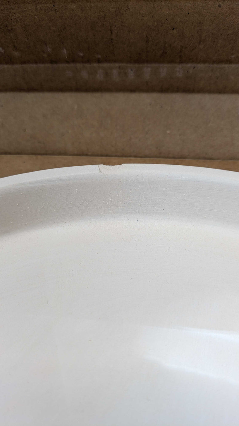 Patty Grey Large Round Dam CPI Glass Moulds GM126 Chipped