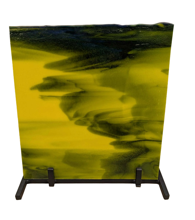 Limited Yellow, Deep Royal Blue Streaky Bullseye Sheet 2002 3MM