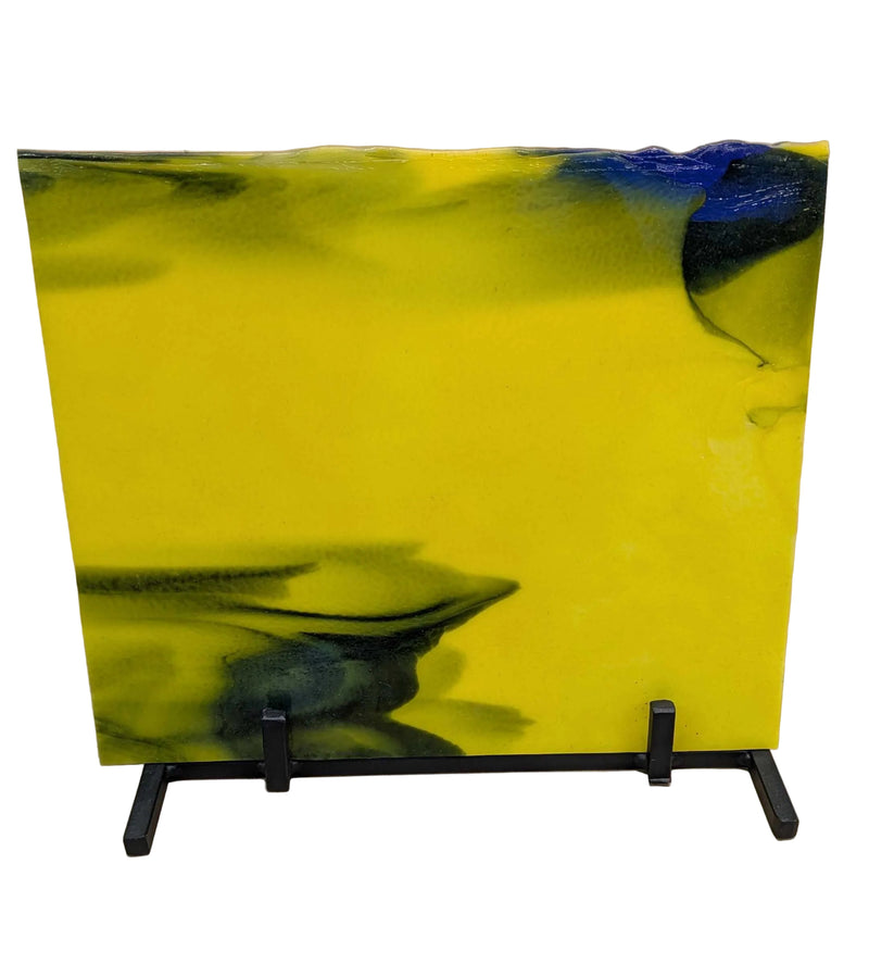 Limited Yellow, Deep Royal Blue Streaky Bullseye Sheet 2002 3MM