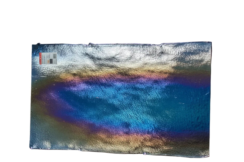Black with Rainbow Iridescent Opaque Bullseye Sheet 100 3MM