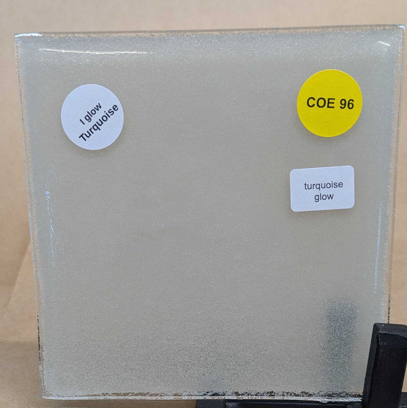 Classic Turquoise Glow Glass Sheet COE096