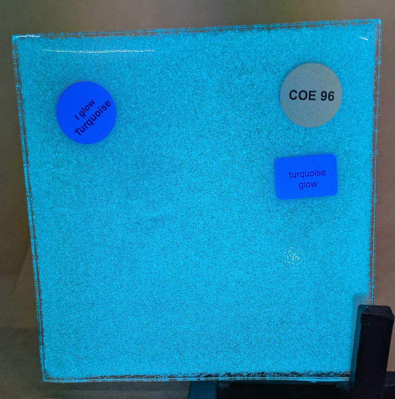 Classic Turquoise Glow Glass Sheet COE096
