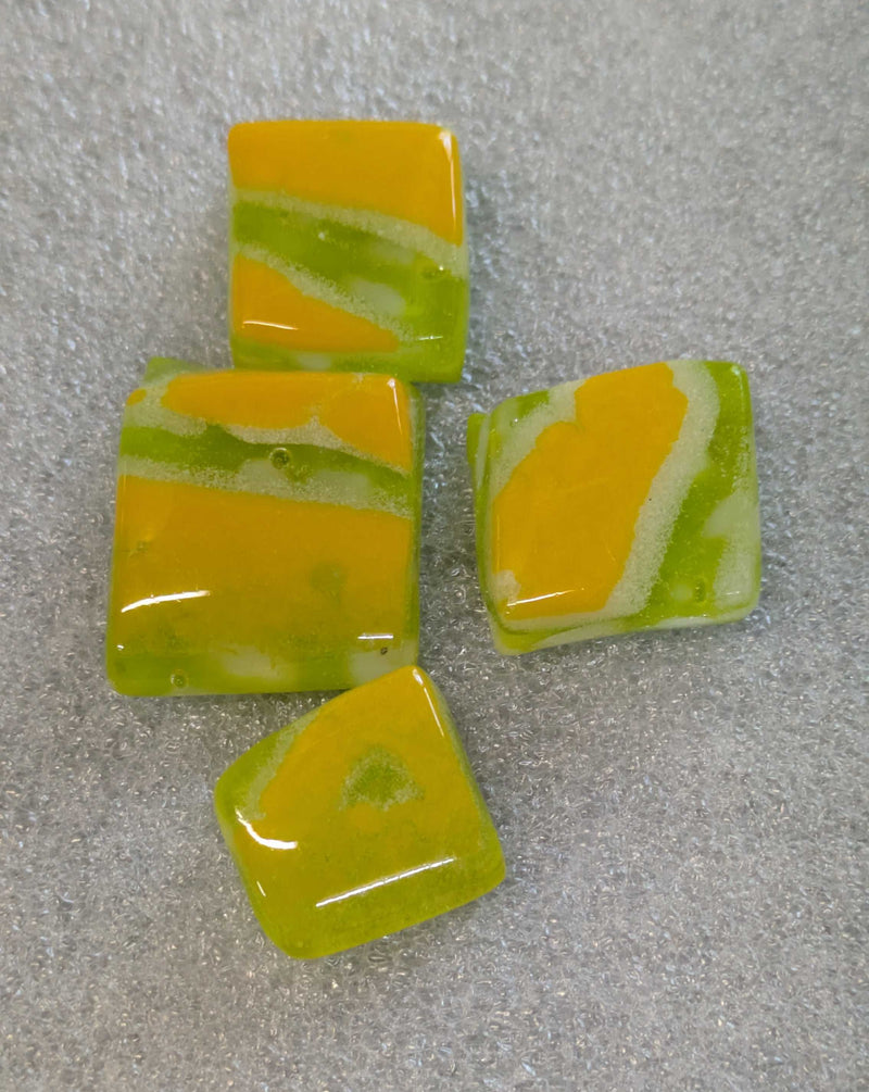 Tropical Voltage Glow Glass Batik Tile COE090
