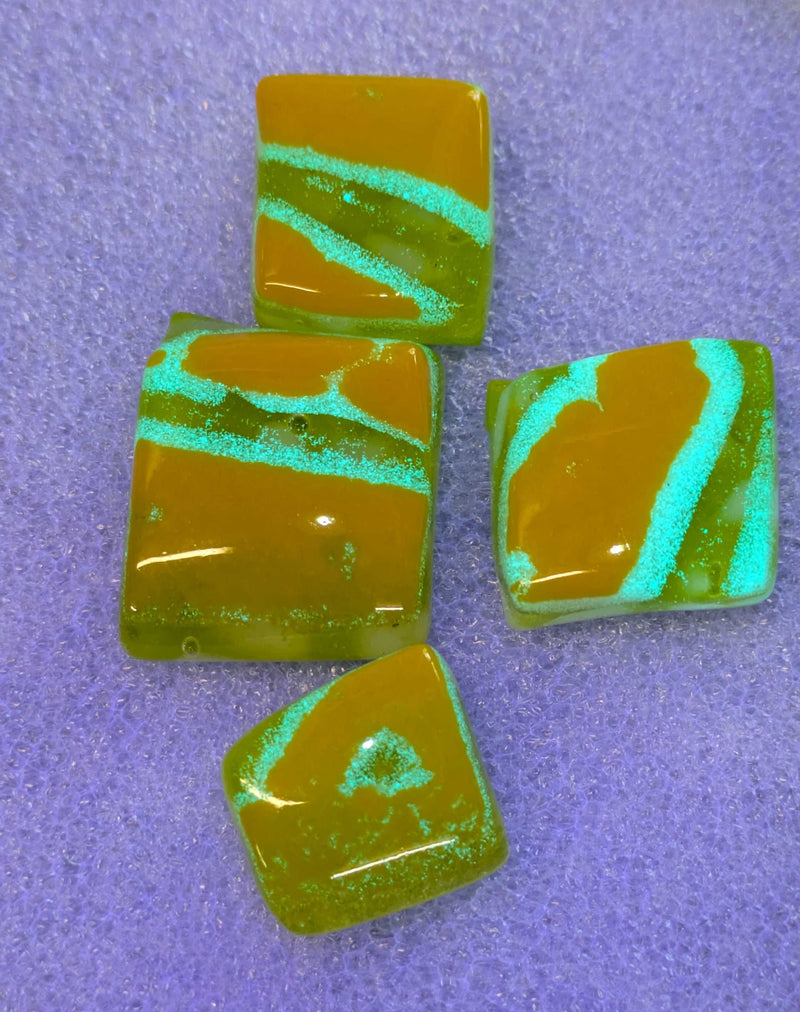 Tropical Voltage Glow Glass Batik Tile COE090