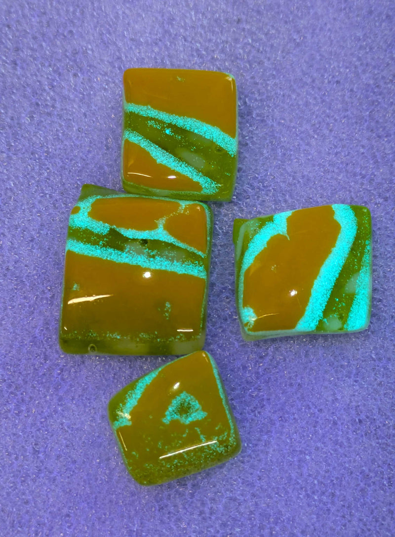 Tropical Voltage Glow Glass Batik Tile COE090