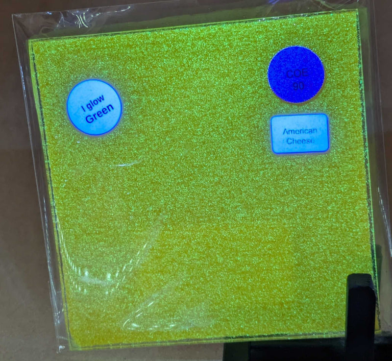 American Cheese Glow Glass Sheet COE090 Studio Square