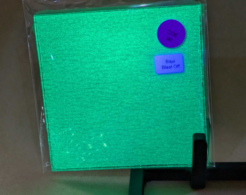 Baja Blast Glow Glass Sheet COE090 Studio Square