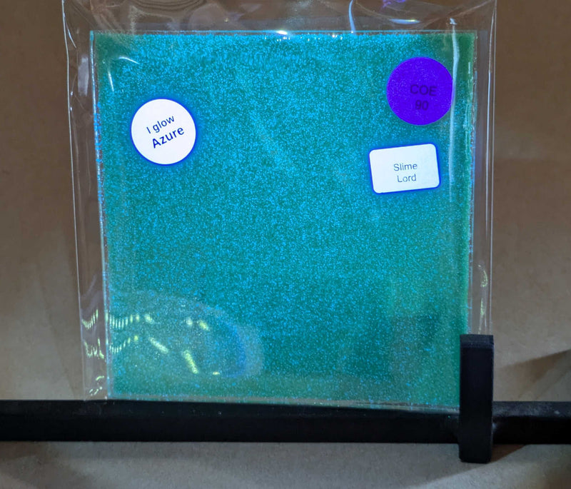 Slime Lord Glow Glass Sheet COE090 Studio Square