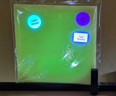 Toxic Mummy Glow Glass Sheet COE090 Studio Square