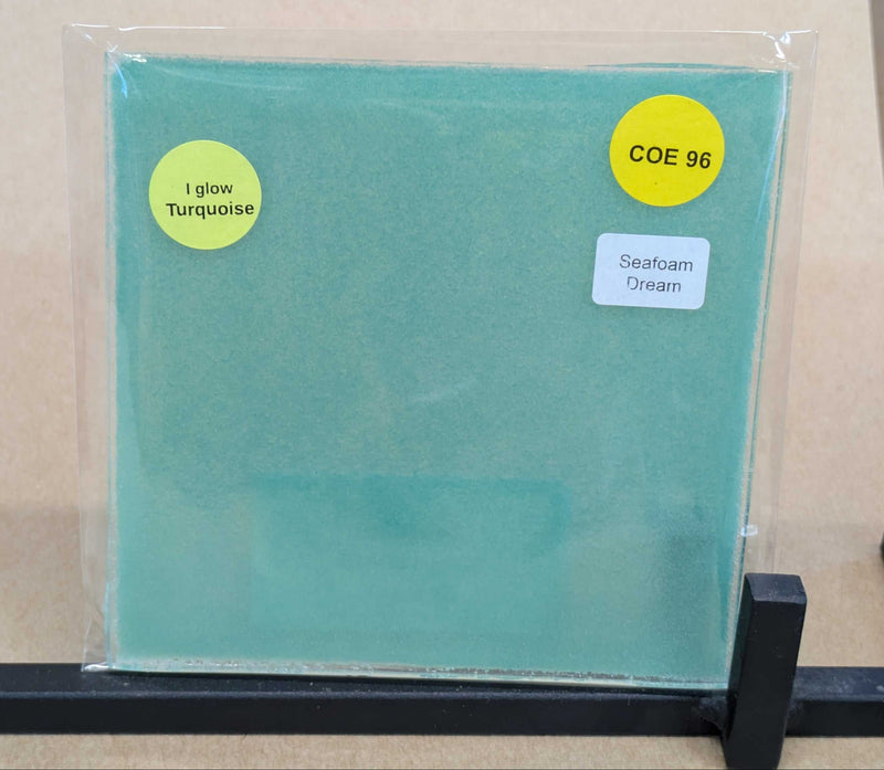 Seafoam Dream Glow Glass Sheet COE096 Studio Square