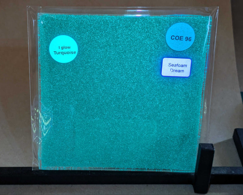 Seafoam Dream Glow Glass Sheet COE096 Studio Square