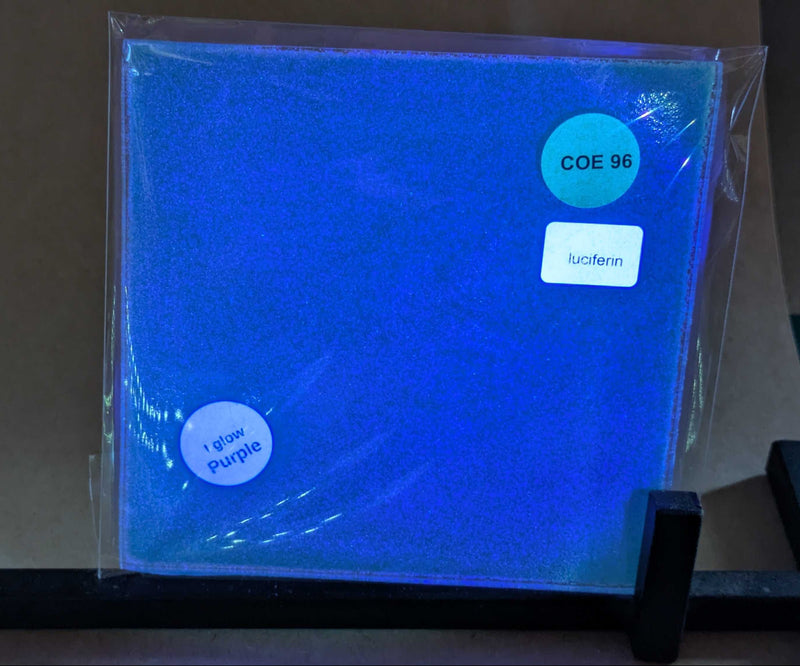 Luciferin Glow Glass Sheet COE096 Studio Square