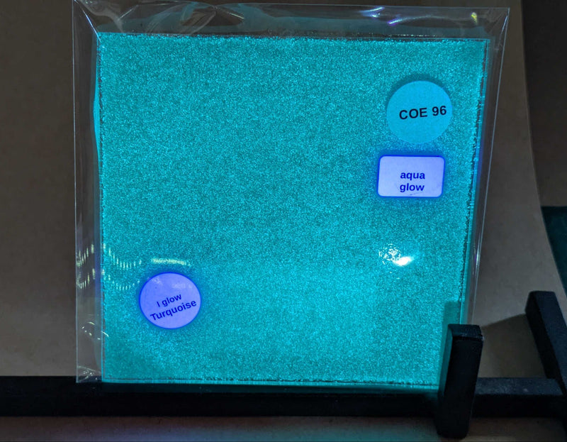 Aqua Glow Glass Sheet COE096 Studio Square