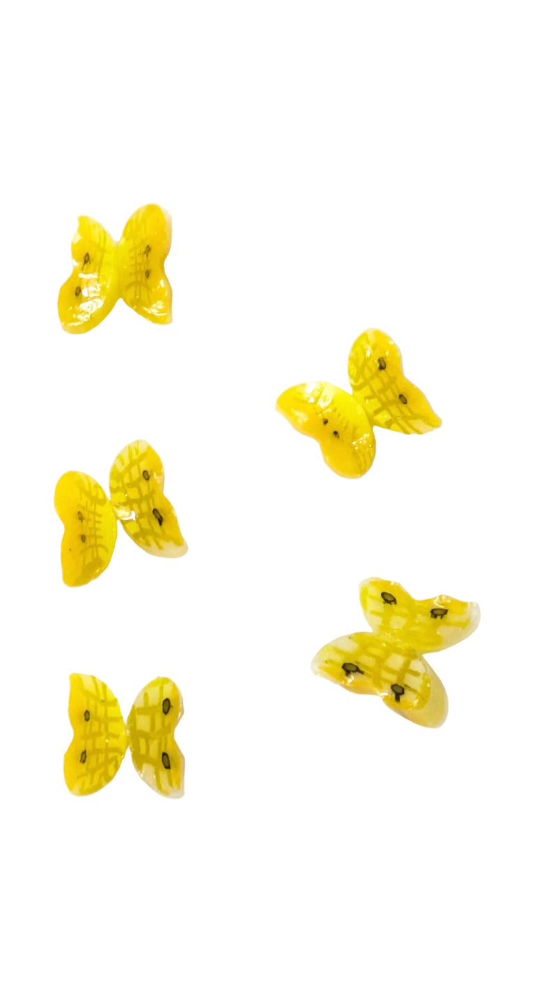 Yellow Swallowtail - Butterfly Millefiori Murrine Tabitha's Emporium COE096