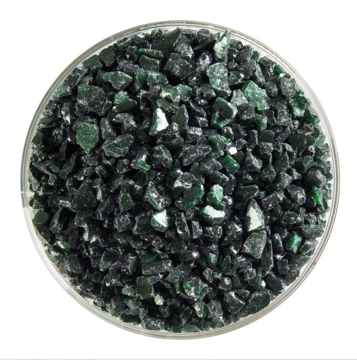Aventurine Green Transparent Bullseye Coarse Frit 1112