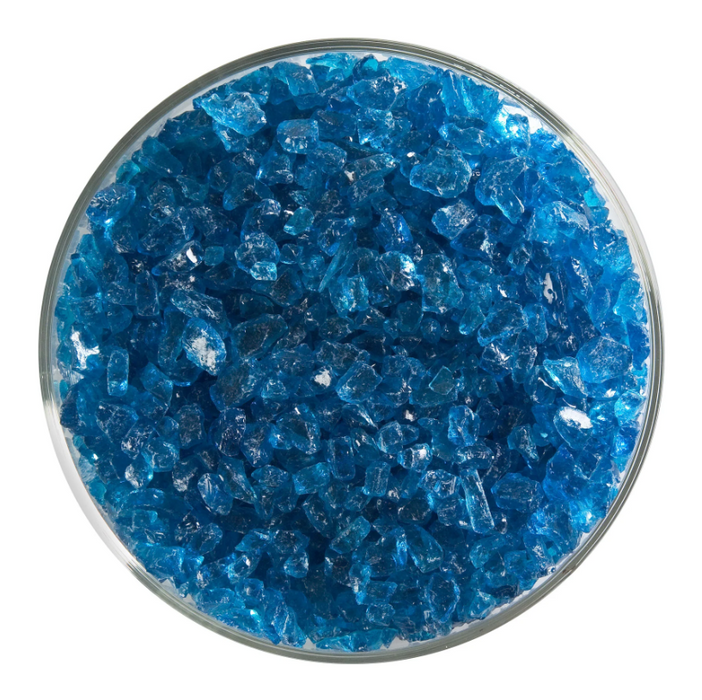 Turquoise Blue Transparent Bullseye Coarse Frit 1116