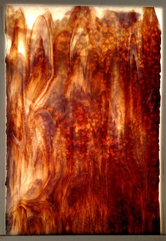 Root Beer on White, Rust Brown Mottled Youghiogheny Sheet Y962120M