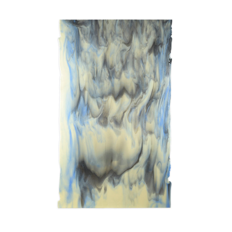 Bullseye Glascadia: French Vanilla, Periwinkle & Slate Grey Bullseye Sheet 30814A 3MM