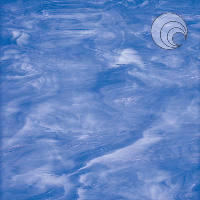 Light Blue, White Smooth Fusible Oceanside Sheet 337-2S-F