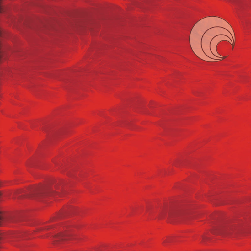 Red, White Wispy Smooth Fusible Oceanside Sheet 359-1S-F