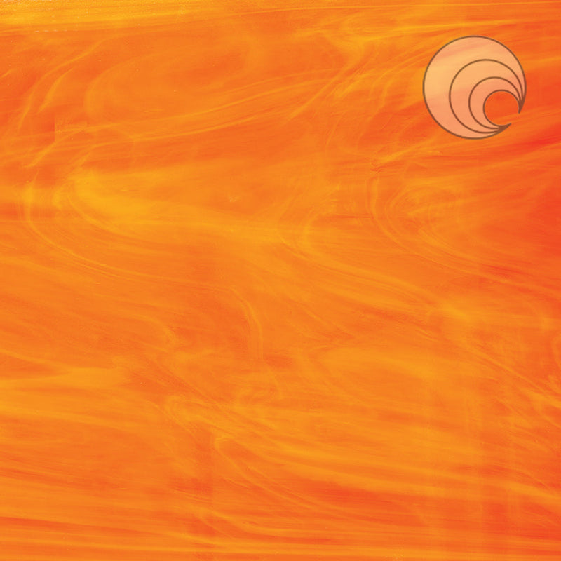 Orange, White Smooth Fusible Oceanside Sheet 377-1S-F