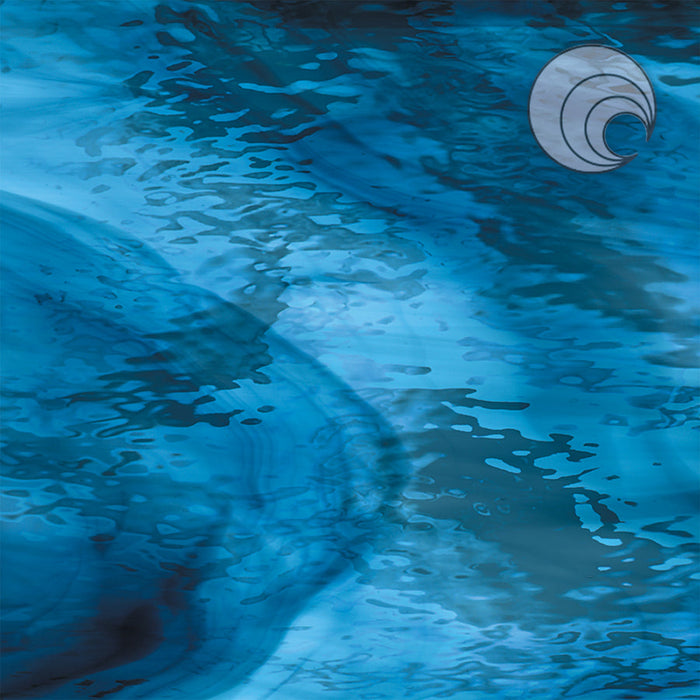 Deep Steel/Sky Blue Waterglass Transparent Oceanside Sheet 433-1W-F
