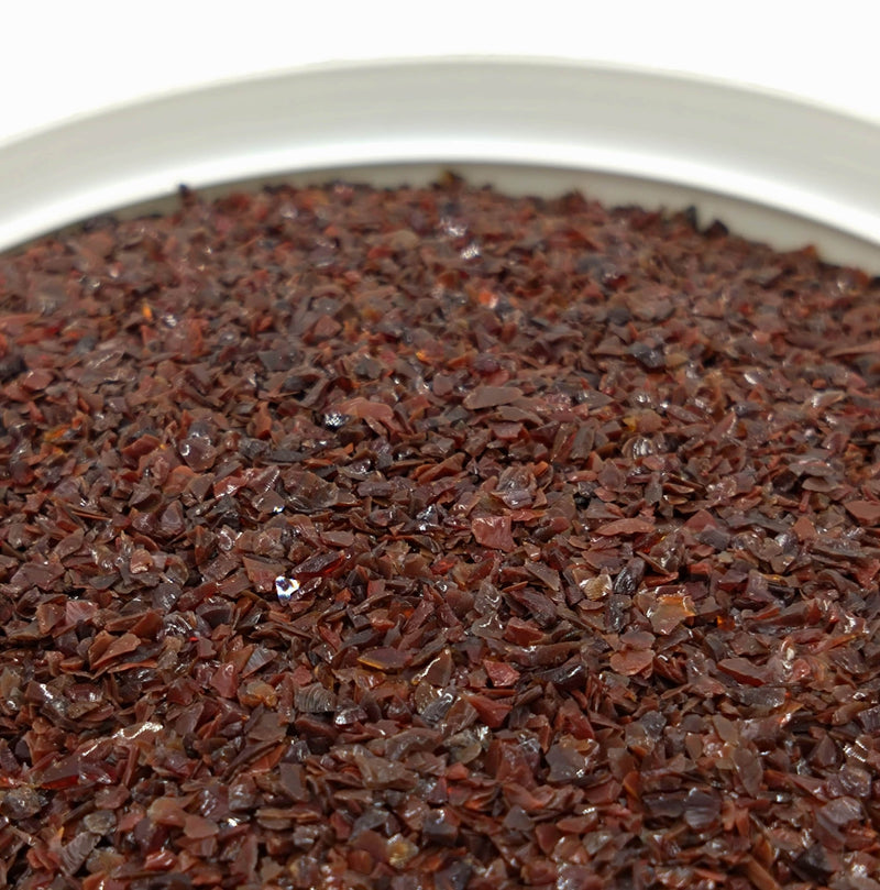 Dark Red Brown Opaque Effetre Frit 452